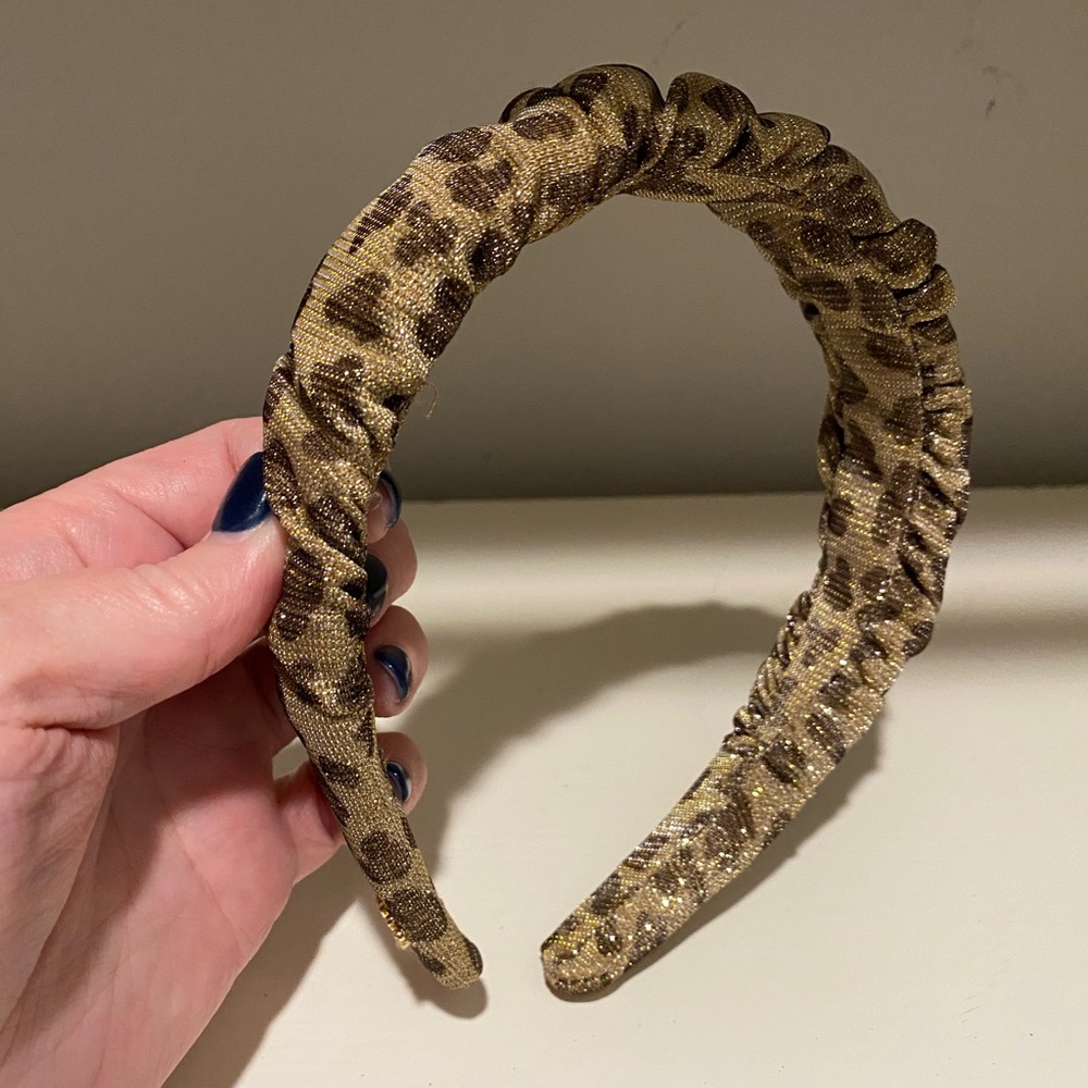 Lele Sadoughi Leopard Print Headband